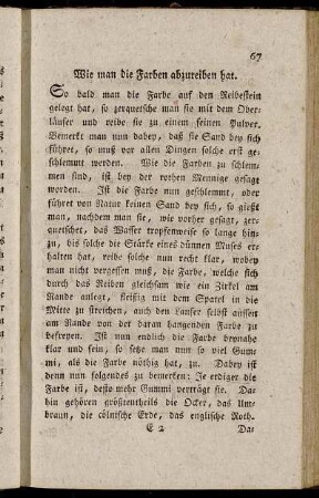 Wie man die Farben abzureiben hat