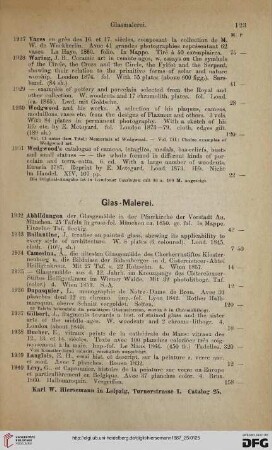 Glas-Malerei (Nr. 1932 - 1943)