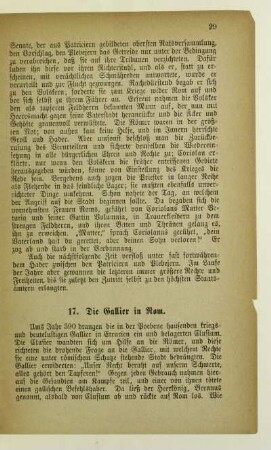 17. Die Gallier in Rom