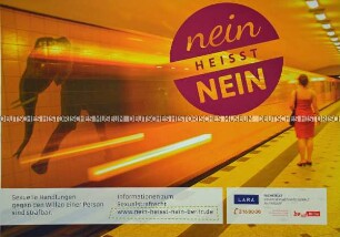 Plakat der Kampagne "Nein heißt Nein", zum 2016 reformierten Sexualstrafrecht für den besseren Schutz der sexuellen Selbstbestimmung