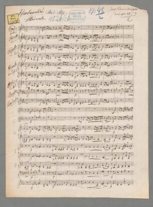 Vier deutsche Gesänge op. 48,2 - BSB Mus.ms. 4526-2b : "Heerbannlied"