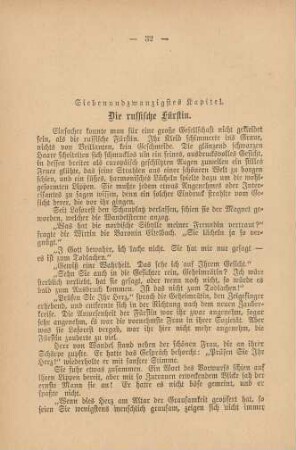 Siebenundzwanzigstes Kapitel. Die russische Fürstin