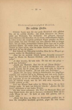 Siebenundzwanzigstes Kapitel. Die russische Fürstin