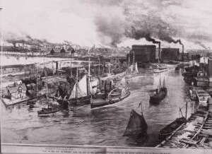 Chicago (USA), Hafen um 1880