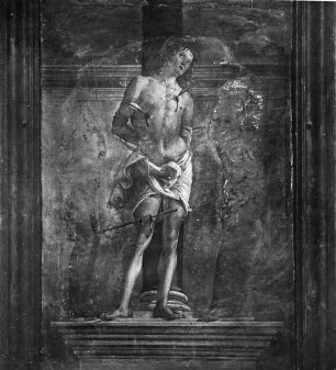 Die Heiligen Sebastian, Rochus und Petrus