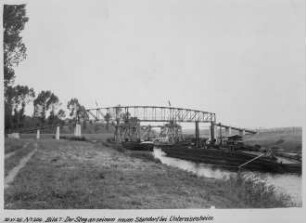 Versetzung des Obereisesheimer Steges nach Untereisesheim/Neckar