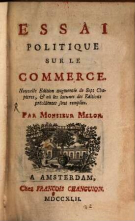 Essai politique sur le Commerce