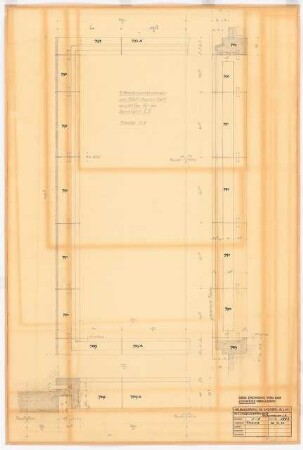 Reichsluftfahrtministerium, Berlin: Durchfahrt L5 (Fensterumrahmungen): Details 1:5