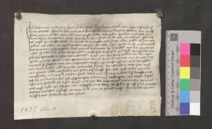 Erhart von Falkenstein, Herr zu Ramstein, und seine Gemahlin Anastasia geb. von Wolfurt urkunden, daß die Stadt Bräunlingen, welche ihnen von Herzog Friedrich dem Älteren von Österreich verpfändet wurde, ihre Zinsen, Steuern usw. bezahlt hat.