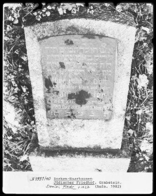 Grabstein Daniel Meier (+1927)