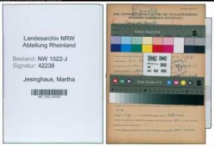 Entnazifizierung Martha Jesinghaus , geb. 12.04.1902 ()