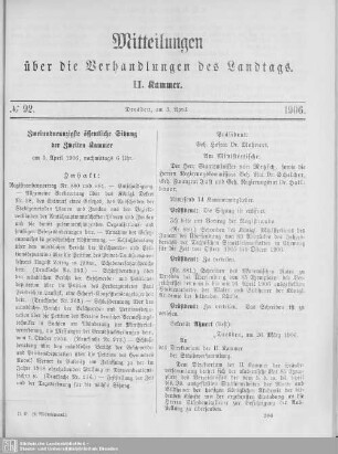 92. Sitzung