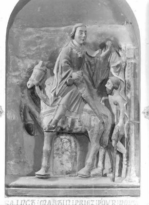 Der Heilige Martin teil seinen Mantel