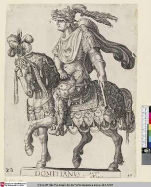 DOMITIANVS AVG. [Domitian zu Pferde; Emperor Domitian on Horseback]