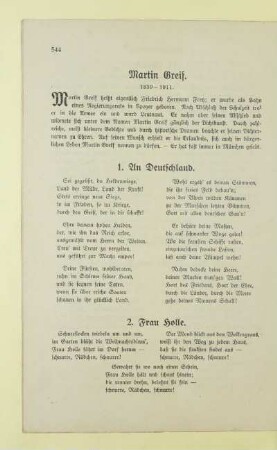 Martin Greif. 1839 - 1911