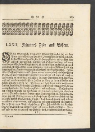 LXXII. Johannes Zisca auß Böhem