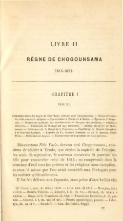 Livre II. Règne de Chogounsama 1616-1631