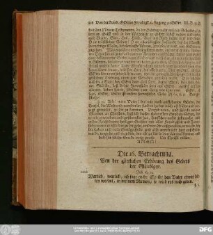 Die 16. Betrachtung. Von der göttlichen Erhöhung des Gebets der Gläubigen.