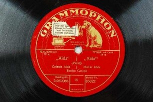 "Aida" : Celeste Aida / (Verdi)