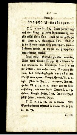 Einige kritische Anmerkungen