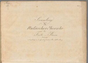 Sammlung X Russischer Maersche : für Forte-Piano
