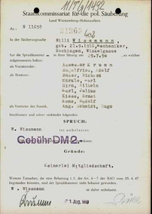 Wissmann, Willi
