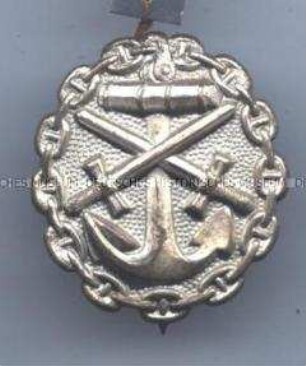 Verwundetenabzeichen in Silber für die Marine