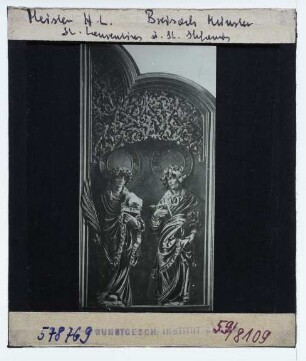 Meister HL, Hochaltarretabel des Breisacher Münsters : linker Seitenflügel. St. Laurentius u. Stephanus