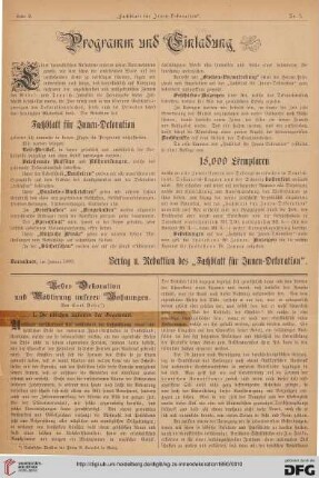 Programm und Einladung