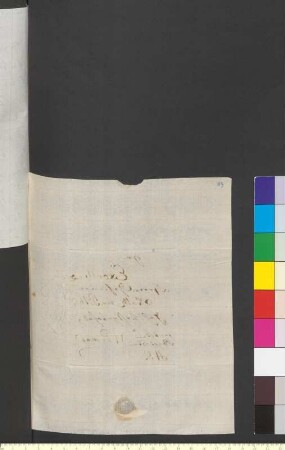 Brief von Dietzel, Konrad an Goethe, Johann Wolfgang von