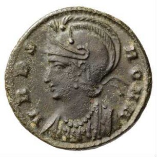 Münze, Follis, Aes 3, 333 - 335 n. Chr.