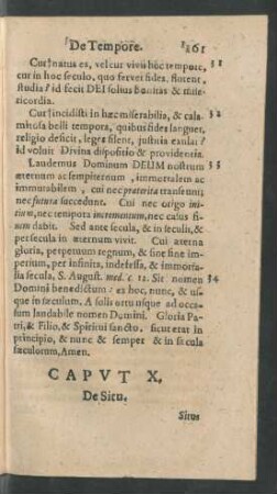 Caput X. De Situ.