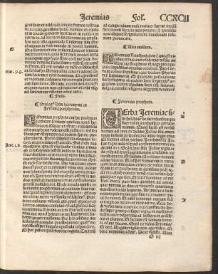 Prologus Divi hieronymi in Ieremiam prophetam.