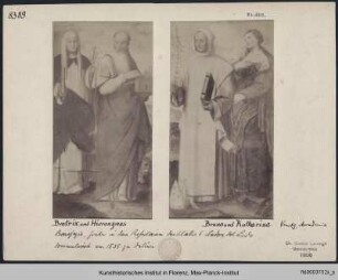 Die Heiligen Beatrix, Hieronymus, Bruno und Katharina von Alexandrien