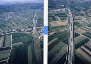 AS Gärtringen (AK Herrenberg) Ausfahrt über Kreisel.