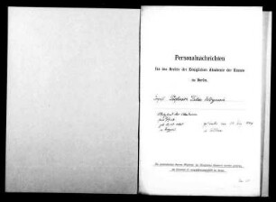 Woyrsch, Felix Karl Eduard - Komponist 1917 - Januar - 20