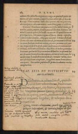 Cap. XXIX. De Distributione ex adiunctis.