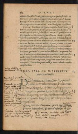 Cap. XXIX. De Distributione ex adiunctis.