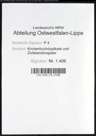 Kirchenbuchduplikat der evangelisch-lutherischen Gemeinde Hemer (GHT 1863-1864). (Gemeinde: Hemer, evangelisch-lutherische Gemeinde)