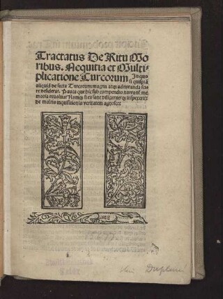 Tractatus de ritu, moribus, nequitia Turcorum