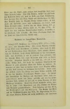 Ausbruch der französischen Revolution. 1789