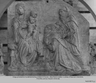 Madonna mit Kind, einem knienden Kardinal und dem heiligen Antonius Abbas