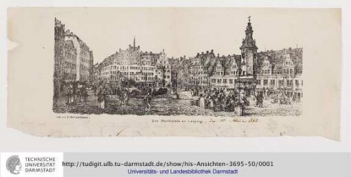 Der Marktplatz zu Leipzig
