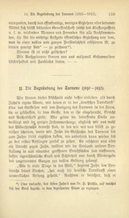 11. Die Begründung des Turnens (1810-1812)