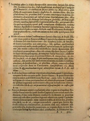 Sacra Congregatione Concilij Salisburgen. Capitulationum. : Inter Celsiss., & Reuerendiss. D. Archiepiscopum Principem Salisburgen. Et Illustriss. & Reuerendiss. Capitulum eiusdem Ecclesiae. Responsio Iuris