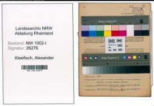 Entnazifizierung Alexander Kleefisch, geb. 15.08.1901 (Konstrukteur)