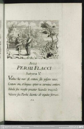 Auli Persii Flacci Satyra V.