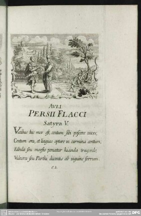 Auli Persii Flacci Satyra V.