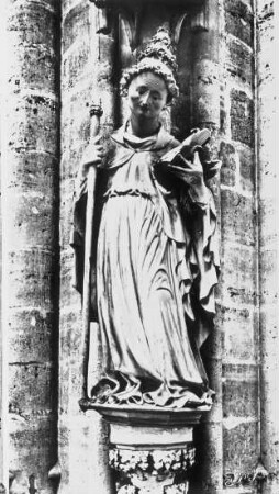 Halberstadt, Dom St. Stephanus und St. Sixtus, Chor, südl. Pfeilerreihe, Papst Sixtus