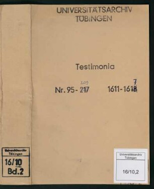 Testimonia, Fasz. II: Nr. 95-209